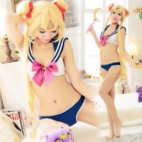 Wholesale Sexy Costumes Women Lingerie Maid Top T pant Sets Hot Cosplay Sailor Moon clothes maid sexy Underwear Sex Products Suit