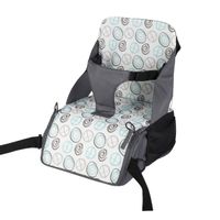 Wholesale Baby Car Seat Cushion Travel Booster Seat with Underseat Storage Strap to Fold into Handy Portable Carry Bag Baby Booster Chair