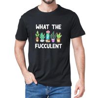 Wholesale Men s T Shirts Hmor Tee Cotton That The Succulent Cactus Plant Garden Lover Retro black Male Shirt Present Feminine Top T