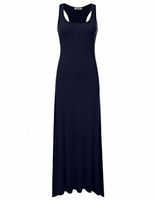 Wholesale NINEXIS Womens Sleeveless Scoop Neck Racerback Tank Maxi Dress Discount Dress Short Evening Dress Q16o