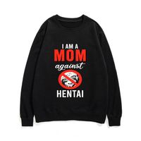Wholesale Men s Hoodies Sweatshirts I Am A Mom Against Hentai SweatshirtJapan Anime Men Japanese Style Cute Unisex Quality Comfortable Manga Streetw