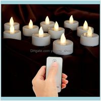 Wholesale Décor Home Garden Battery Votive With Remote Control Led Candles Small Lights Party Electronic Festive Decor Drop Delivery Vtba