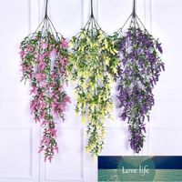 Wholesale Artificial Plants Wall Mounted Lavender Hanging Foam Sword Bluegrass Crafts Wedding Plant Vines