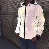 Wholesale 21ss mens womens designers jackets casual hiphop windbreaker reflective jacket classic clothes brand man s women clothing lovers sports coat