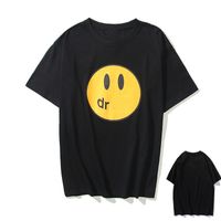 Wholesale High quality men s T shirts women s tops cartoon smiley faces short sleeves Justin Bieber couple models personality fashion trends DR0101