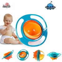 Wholesale Mugs Baby Feeding Toy Balance Bowl Cup Dishes Kids Boy Girl Spill Proof Planet Rotate Technology Funny Gift Accesories
