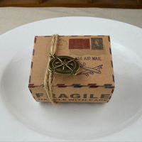 Wholesale Gift Wrap Stamp Design Wedding Vintage Candy Box Chocolate Packaging Kraft Paper