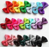 Wholesale Baby Bows Clips Girls Hair Alligator Clip Fully Inch Lined Grosgrain Tiny Ribbon Pin Wheel Infants Toddlers Hair