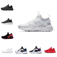 Wholesale Sale New Airs Huarache Men Running Shoes Cheap Stripe Red Balck White Rose Gold Huaraches Women Trainer Breathable Designer Sneakers F02
