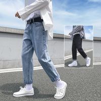 Wholesale Men s Jeans Spring and Autumn New Quarter Korean Trend Loose Straight Fashion Casual Pants