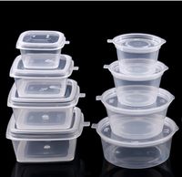 Wholesale Disposable plastic portion Packaging Dinner Service Condiment Sauce Snack Souffle Dressing Jello Shot Cup Containers Packing Boxes