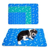 Wholesale Dog Pad Three layer Waterproof PVC Diapers Cute Pattern Water Absorption Cat Urine Reusable Washable Pee Mattress Cushion Kennels Pens