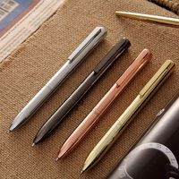 Wholesale Ballpoint Pens Luxury Pen Spinning Stationery Office School Supplies Pretty Gel Business Gifts Fluent Writing Black