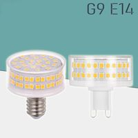 Wholesale Bulbs E14 G9 LED Lights W W V Small Lamp Beads Shadowless Bulb No Flicker Degree Mushroom Corn Design Ceramic Shell