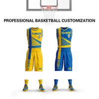Wholesale Customized basketball suit breathable sports basketball jersey printed with letters design your own name number basketball training team uniform male child