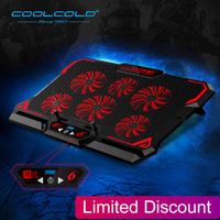 Wholesale 6 Fans Cooling Pad USB Port With Led Screen RPM inch Gaming Laptop Cooler Stand