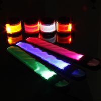 Wholesale Multi Colors Circle Flash Arm Wristband With LED Luminous Bracelet Children s Fluorescent Wrist Band Night Running Bar Atmosphere Props G73X95V