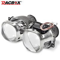 Wholesale Other Lighting System Headlight Lenses Inch H7 Q5 Bi Xenon HID Projector Lens Metal Holder Fit For Headlights Bulbs Kit Car Styling