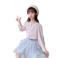 Wholesale 2022 Young Spring Children s Clothing Girls Piece Set Sweet Baby Girls Outfit Long Sleeve Kids Costume Years Girls Suit G1216