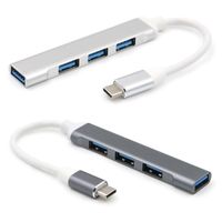 Wholesale Universal Metal USB HUB Type C to x USB USB Port Splitter Adapter HUB For Laptop PC Computer Mobile Phone Tablet