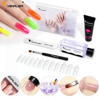 Wholesale Nail Gel Poly Kit Arrival Tips Polish Extension Opal Camouflage Slip Solution File Set