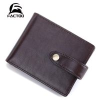 Wholesale Men s Short Leather Wallet Cowhide Coin Purse Business Multi Card ID Bag Retro Fashion Pocket Folder Po Wallets