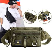 Wholesale Anti theft Money Pocket Phone Chest Bag Waterproof Zipper Nylon Men Waist Belt Bags Shoulder Pack Women Bum Bag Fanny Packs Male