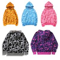 Wholesale Men Hoodies Jackets Lover Camouflage coat Large size woman Hoodie Print Camo Cardigan Hooded Jacket High Quality Sweatshirts S XL