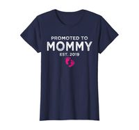 Wholesale Womens Promoted to Mommy distressed T shirt gift for New moms T Shirt