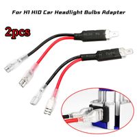 Wholesale 2Pcs for H1 HID Bulbs Holder Adapter with Two Stitches Headlight Car Fog Light Connector Plug Conversion Wiring Connector Cable