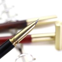Wholesale Fountain Pens Brass sandalwood branch ebony business gift dark tip fine pen advertising for ink bag engraving