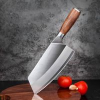 Wholesale 8inch Chinese Chef Knife Stainless Steel Meat Vegetables Slicing Chopping Cleaver Kitchen Household Cooking Tools
