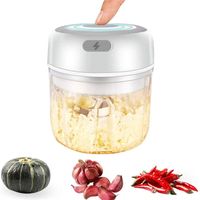 Wholesale Electric Cordless Garlic Mincer Masher Mini Food Processors Onions Chopper With USB Charging Kitchen Gadgets