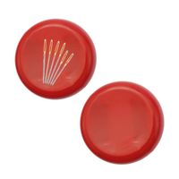 Wholesale Other Arts And Crafts Magnet Suction Needle Box Sewing Storage Round Red