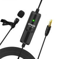 Wholesale SYNCO S8 Professional Lavalier Microphone Clip on Omnidirectional Lapel Mic Noise Reduction Auto Pairing M Long Cable