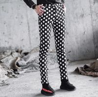 Wholesale Men s Pants Men Women s Clothing Hair Stylist GD Personality Evening Performance Round Polka Dot Casual Plus Size Costu