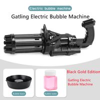 Wholesale Novelty Games The latest eight hole Gatling bubble gun children s electric guns bubbles machine toy