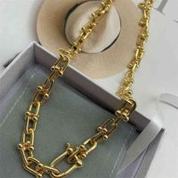 Wholesale necklaces Paris home style hip hop personality clavicle chain exaggerated net red temperament Necklace womanh