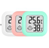 Wholesale Household indoor high precision digital thermometers and hygrometer instrument with smiling face electronic temperature hygrometer RRE12773