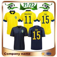 Wholesale 21 Sweden Soccer jerseys Home IBRAHIMOVIC ISAK FORSBERG EKDAL Away Man national team Football Shirts Uniform