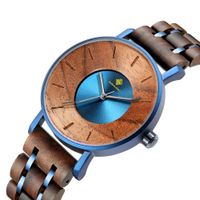 Wholesale new alloy wood watches mens fashion personality japanese movement waterproof quartz watches watches relogio masculino
