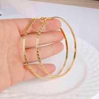 Wholesale Designer Earrings studs Luxury Jewelry Gold Color Stainless Steel Big Hoop Earring for Women Large Hoops Chinese Design Ladies Ear Fashion Party E