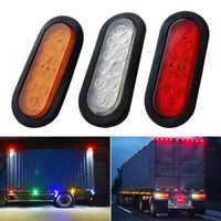 Wholesale 2Pcs V V Truck Trailer LED Taillights Reverse Stop Turn Signal Tractor Lorry Rear Lights Car Back Lamp Side Light Tail Emergency