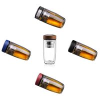 Wholesale Water Bottles Ml Double Bottle Car Mounted Scald Proof Gl Stainless Steel Filter Tea Tumbler