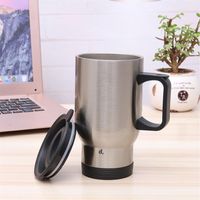 Wholesale Sublimation Car Cup Tumblers Thermal Transfer Blank DIY Stainless Steel Travel Creative Insulation Vacuum with Handle sea shipping RRE12603