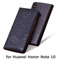 Wholesale Luxury Genuine Leather Cases For Huawei Honor Note Case Handmade Custom Flip Phone Cover Fundas Note10 Bag Cell