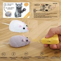 Wholesale Prank Joke Scary Wireless Mouse Toys RC Electric Cat Toy Cheese Remote Mouse Robot Funny Kid Adult Novelty Animals Toy Gift Q0823