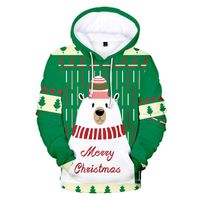 Wholesale Men s Hoodies Sweatshirts Foreign Holiday Christmas Peripheral D Digital Printing Hooded Sweater Adult Boys And Girls Children s Clo