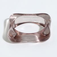 Wholesale Color rhombus resin Band Rings fashion of trend Korean version simple retro cold style acrylic joint ring personality hip hop creative knuckle ring jewelry gift