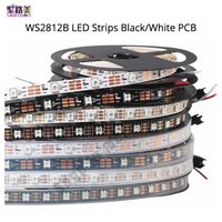 Wholesale Smart LED Pixel Strip WS2812B m m Black White PCB LEDs m WS2811IC Independently Addressable IP30 IP65 IP67 DC5V Strips